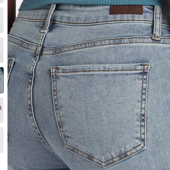 KUT from the Kloth Lauren High Rise Crop Straight Leg 6 Indigo Stitch Fix NWT - Picture 3 of 9